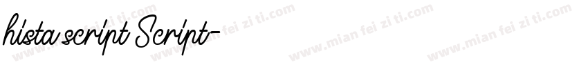 hista script Script字体转换